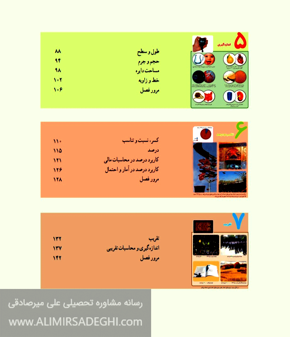 تحلیل کتاب ریاضی ششم دبستان2