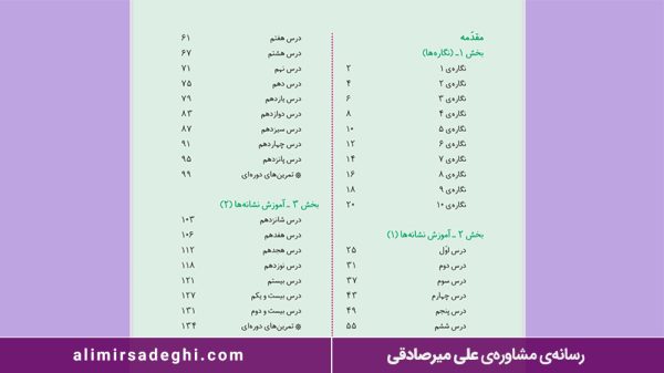 درس نگارش پایه اول دبستان