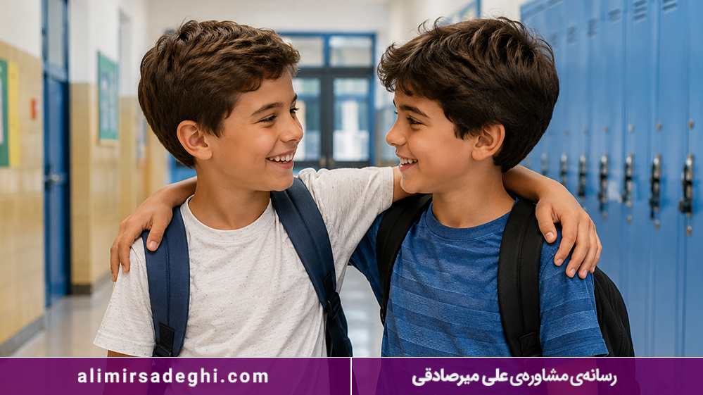 چگونه کودکان در دبستان مهارت دوست‌یابی را یاد می‌گیرند؟